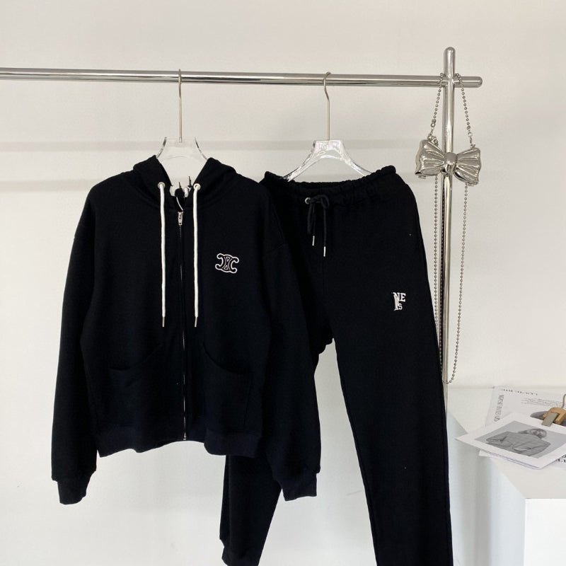 Moschino Hoodie Autumn Embroidery Men'S And Women'S Hoodie