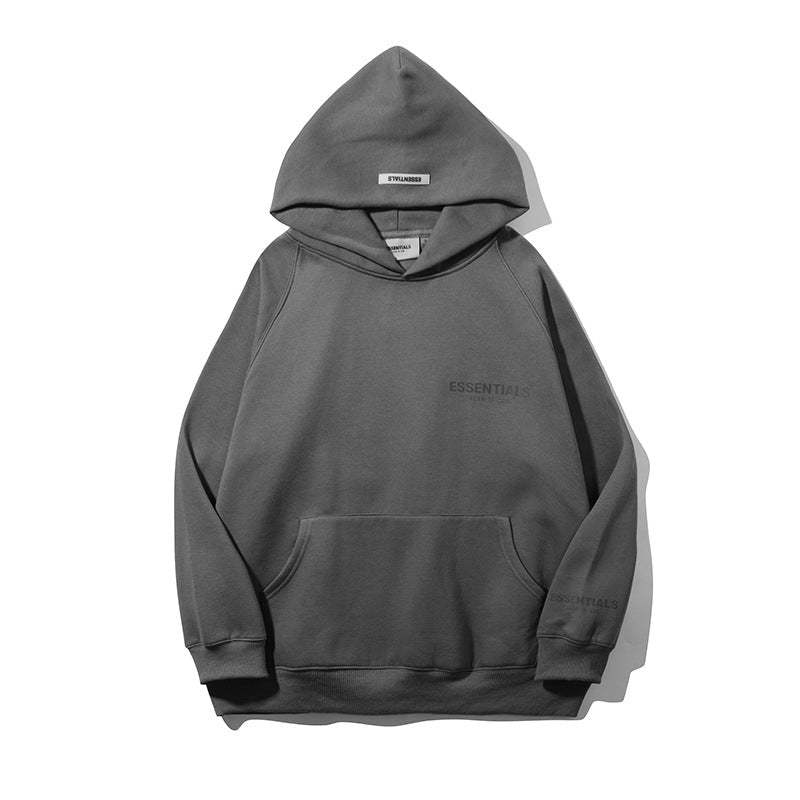 FW21 Reflective Font Hoodie/Pants /Set-Dark Grey