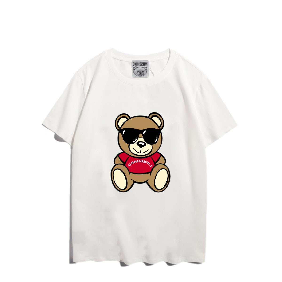 Moschino T-shirt Bear Printed Short-Sleeved T-shirt Couple Wear