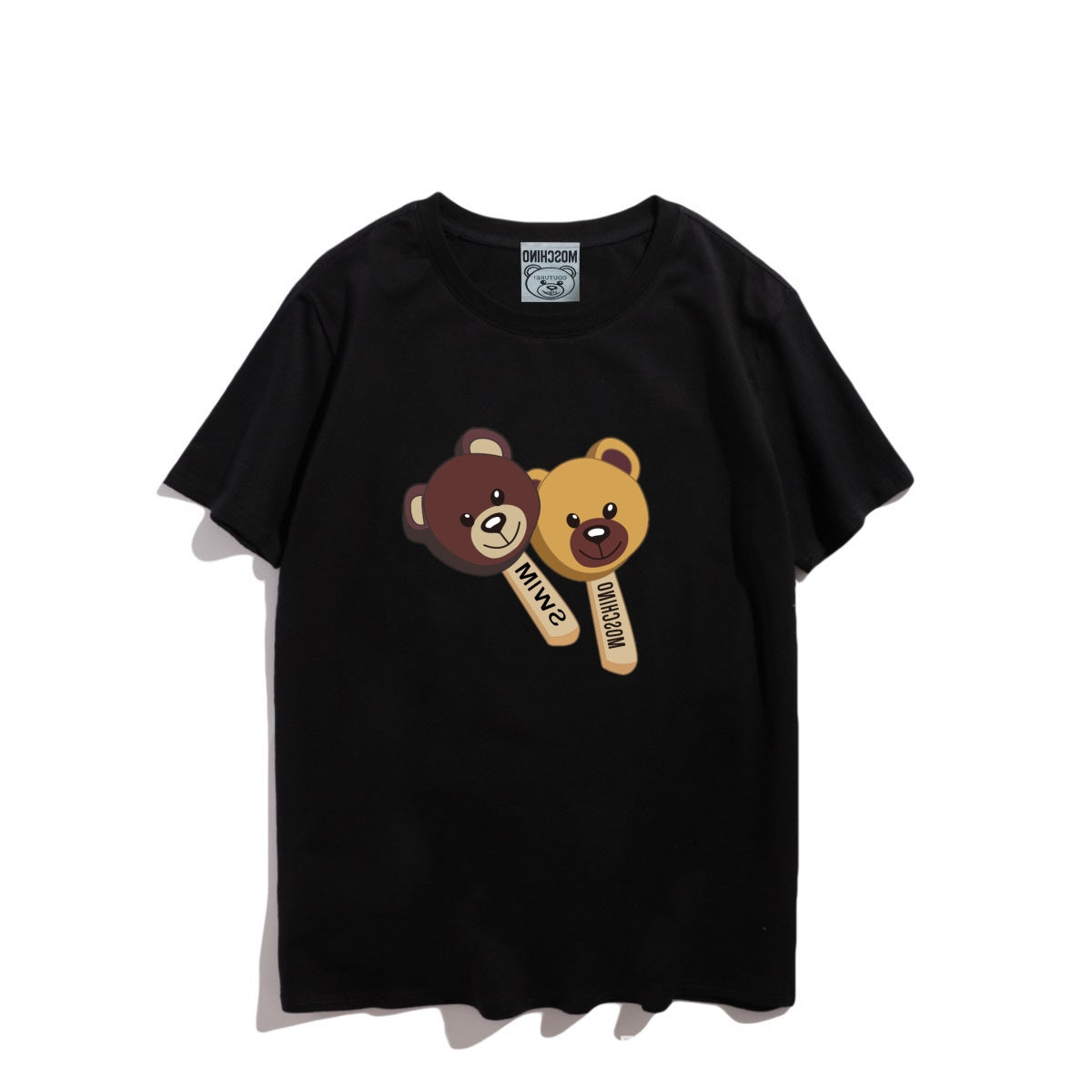 Moschino T-shirt Bear Printed Short-Sleeved T-shirt Couple Wear
