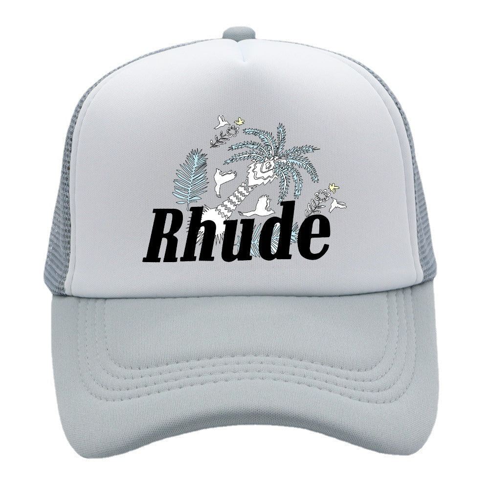 Rhude Hat Fashion Net Cap Hip Hop Baseball Cap