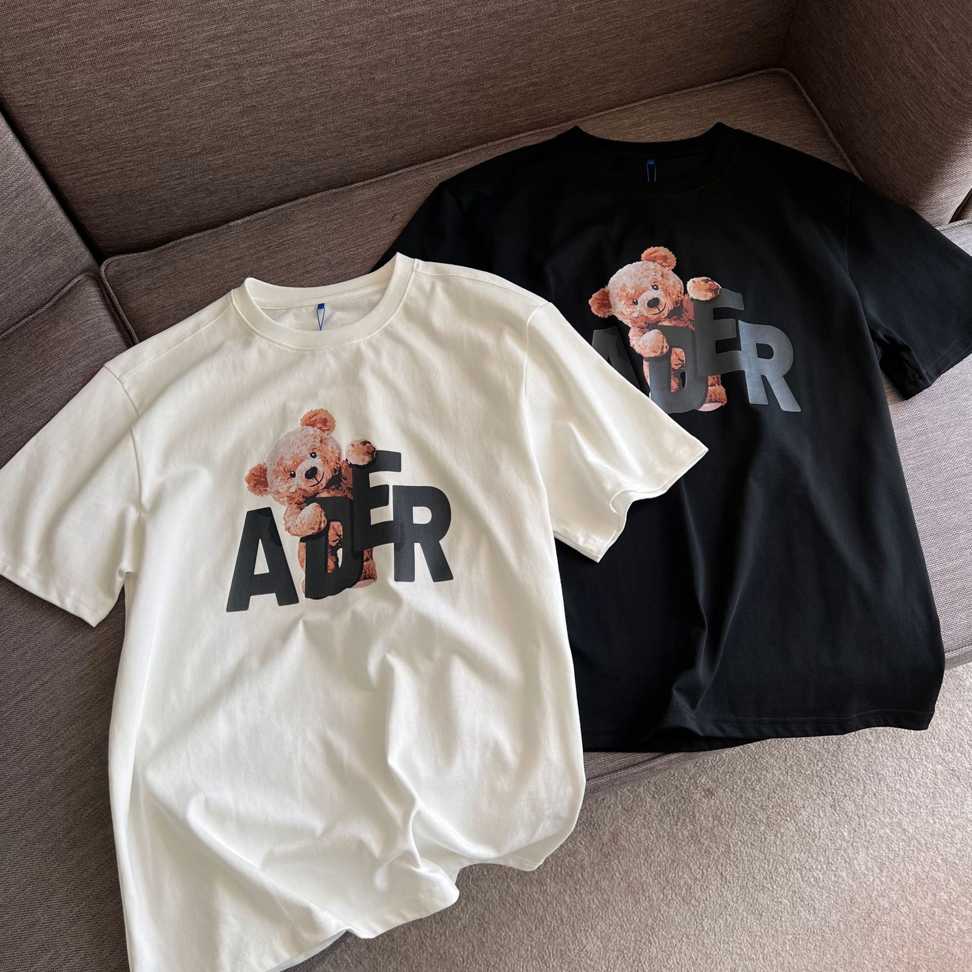 Moschino T-shirt Bear Printed Short Sleeve Round Neck Loose Men And Women