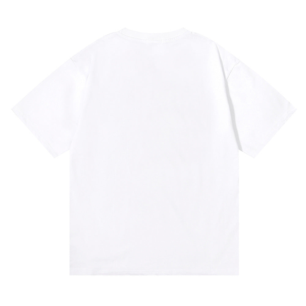 Rhude T-shirt Flag Floral Print Short Sleeve T-shirt