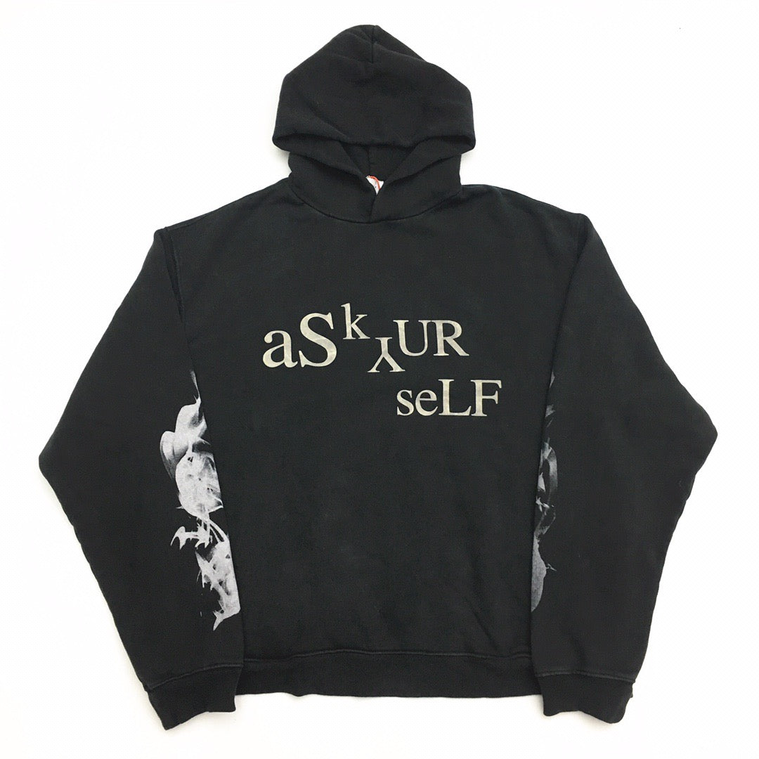 Askyurself Hoodie Distressed Hooded Hoodie