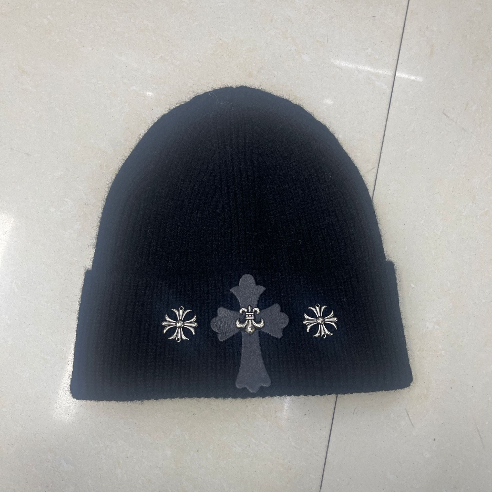 Chrome Heart Beanie Knitted Hat Autumn/Winter Male Female