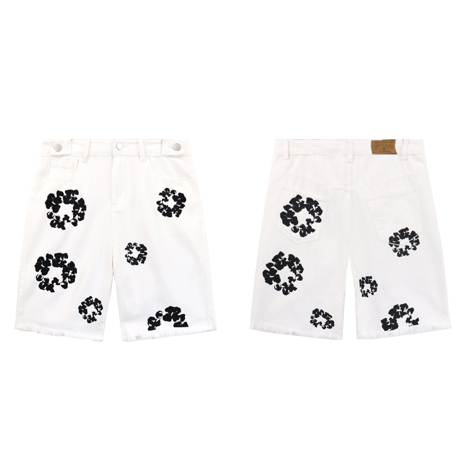 Denim Tears Shorts Summer Men's and Women's Loose Casual Denim Shorts